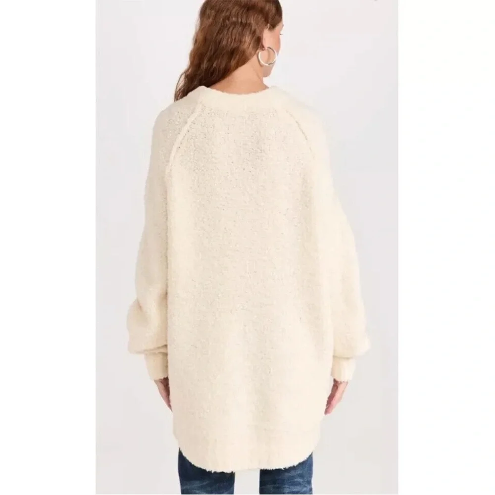 Free People Teddy Sweater Tunic | Sugar Swirl | Medium | NWOT - Picture 4 of 7